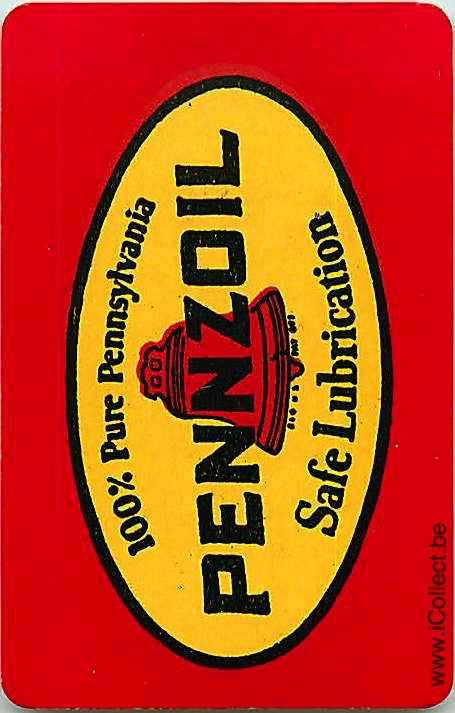 Single Swap Playing Cards Motor Oil Pennzoil (PS04-35G) - Click Image to Close
